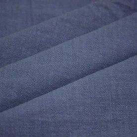 Stonewashed Hørstof (Slub Tekstur) Mørk Jeans