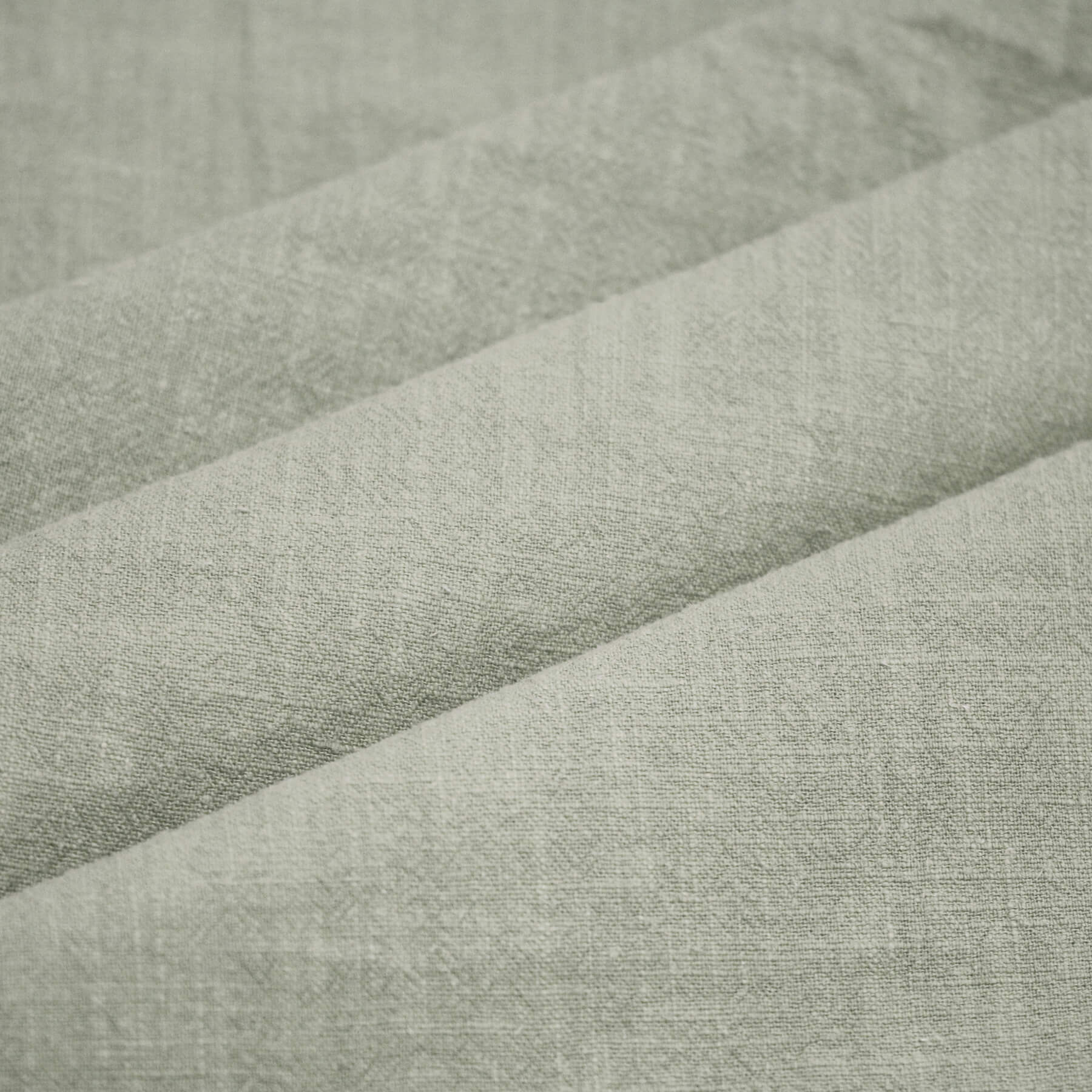 Stonewashed Linnen Stof (Slubtextuur) Dusty Groen