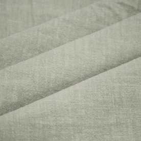 Stonewashed Linen Fabric (Slub Texture) Dusty Green  