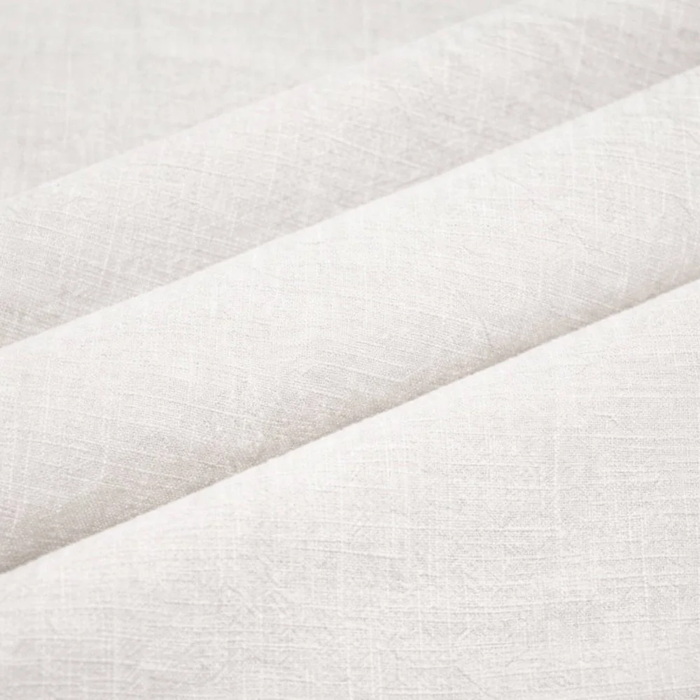 Tessuto Di Lino Stone Washed (Struttura Slub) Ecru