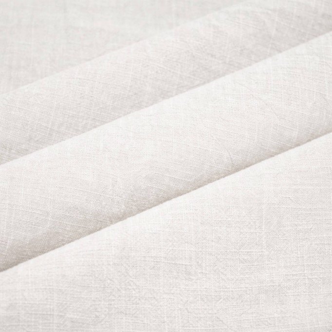 Stonewashed Leinenstoff (Slub Struktur) Ecru - (Leinenstoffe)