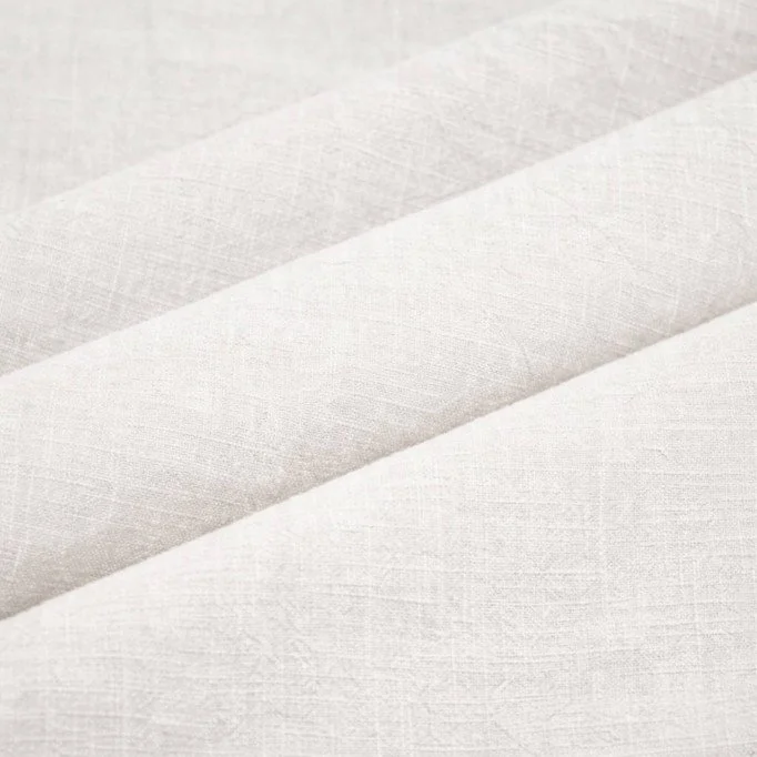 Stonewashed Linen Fabric (Slub Texture) Ecru - (Linen Fabrics)