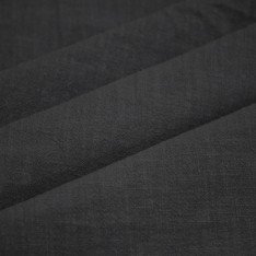 Stonewashed Linnen Stof (Slubtextuur) Zwart