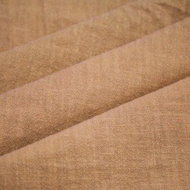 Stonewashed Leinenstoff (Slub Struktur) Kamel