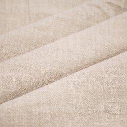 Tkanina Len Stonewashed (Slub Weave) Jasnobeżowy
