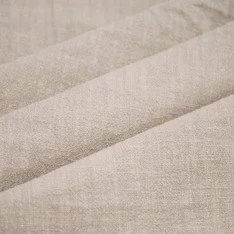 Stonewashed Linen Fabric (Slub Texture) Light Beige