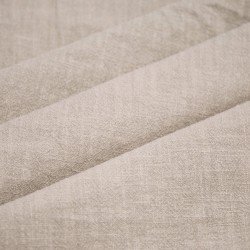 Stonewashed Linen Fabric (Slub Texture) Light Beige