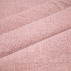 Stonewashed Linen Fabric (Slub Texture) Nude Pink
