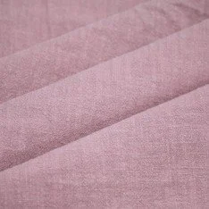 Stonewashed Linen Fabric (Slub Texture) Old Pink