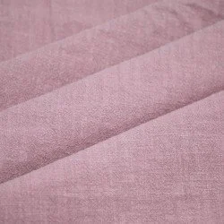 Tissu Lin Stonewashed (Texture Slub) Vieux Rose