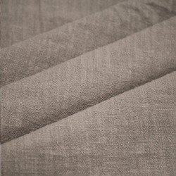 Stonewashed Linen Fabric (Slub Texture) Taupe