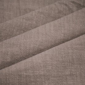 Stonewashed Leinenstoff (Slub Struktur) Taupe