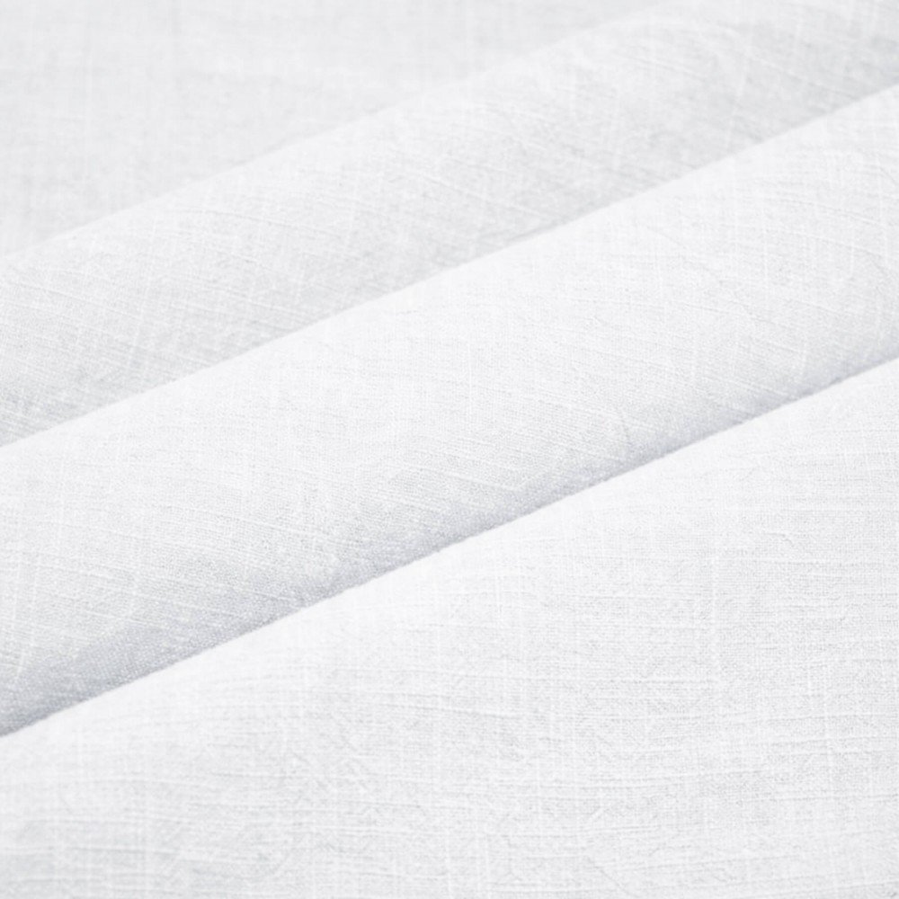 Tessuto Di Lino Stone Washed (Struttura Slub) Bianco Tessuto Di Lino Stone Washed (Struttura Slub) Bianco - (Tessuto Di Lino)
