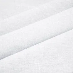 Stonewashed Linen Fabric (Slub Texture) White