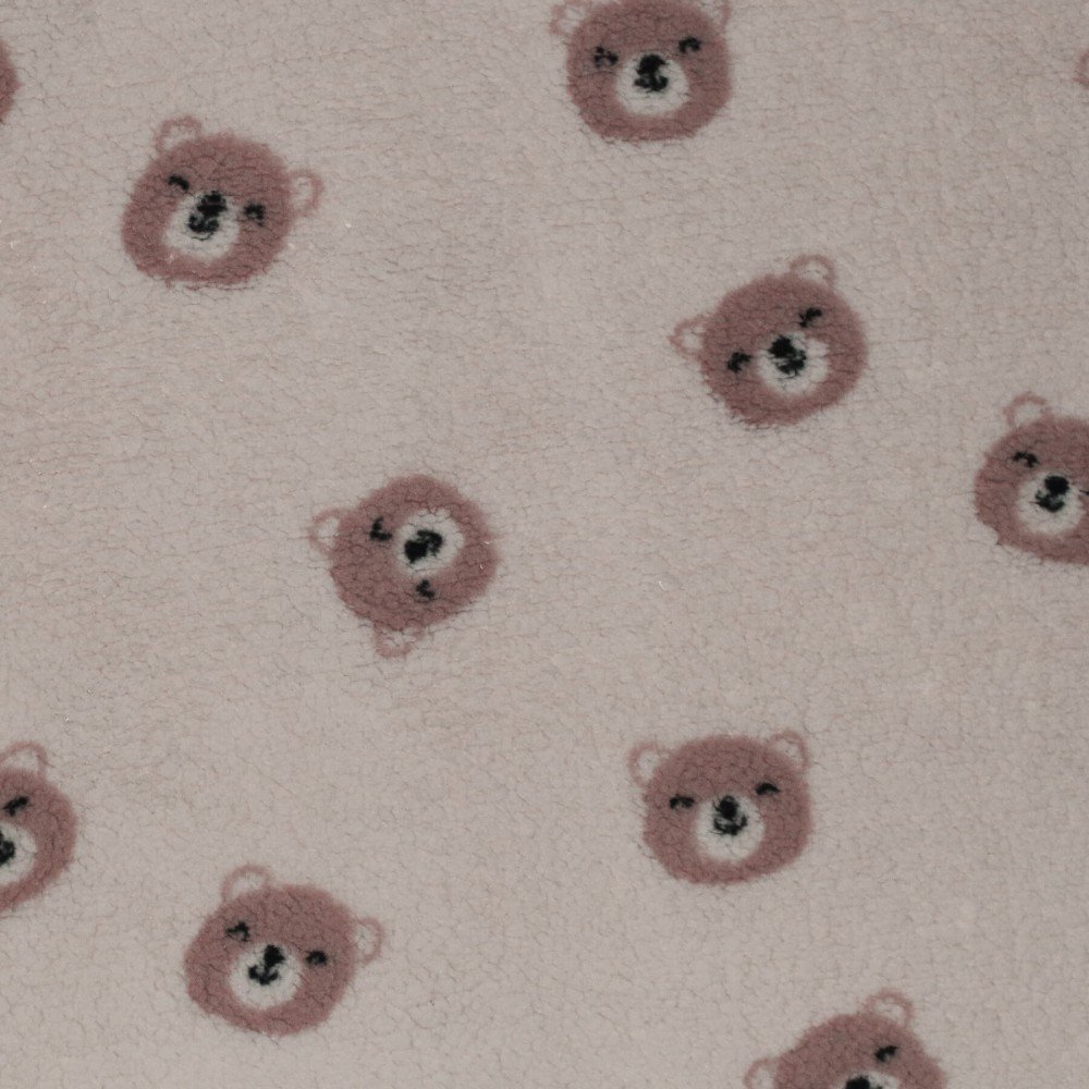 Süße Bären Teddystoff Hellbeige Süße Bären Teddystoff Hellbeige