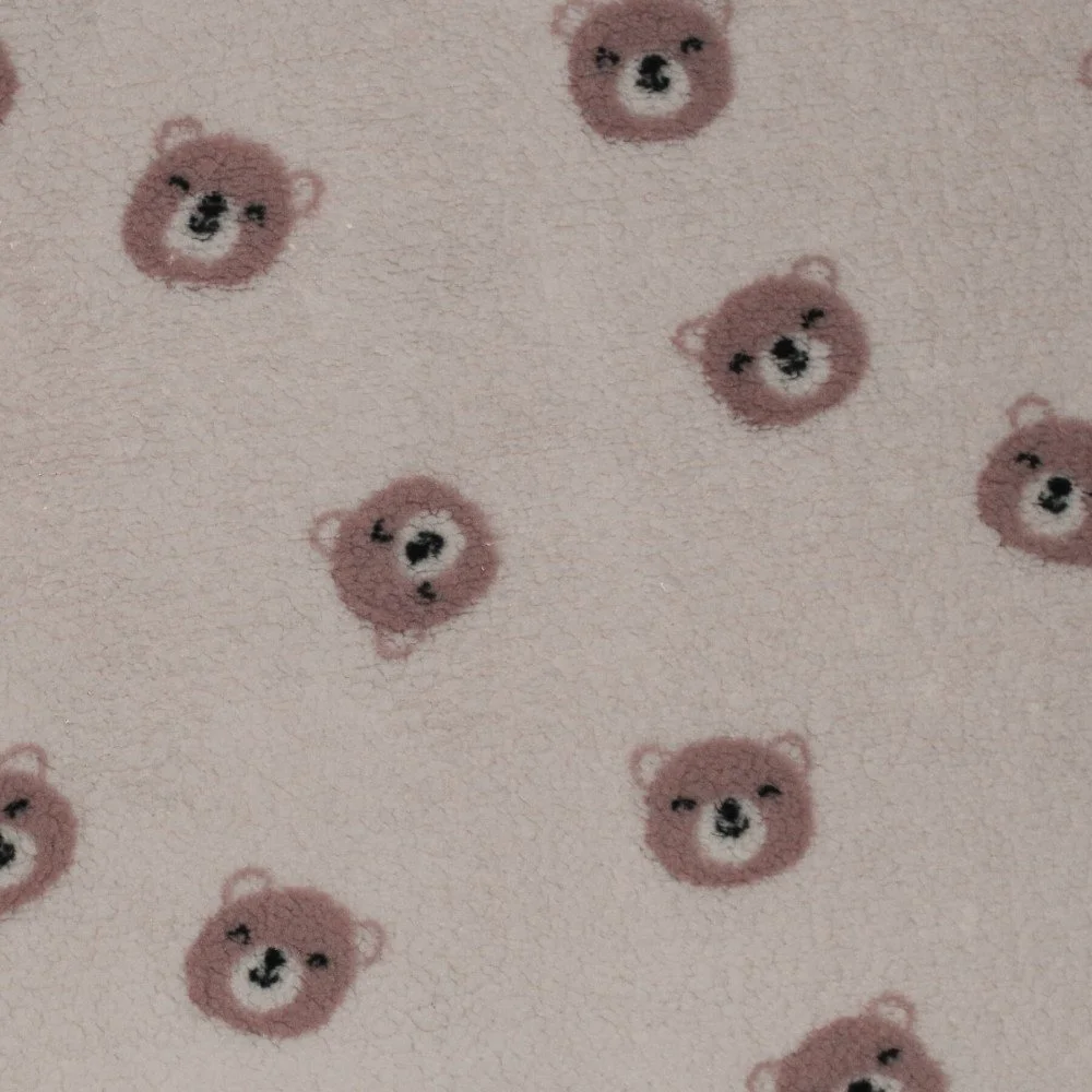 Sweet Bears Teddy Fabric Light Beige Sweet Bears Teddy Fabric Light Beige
