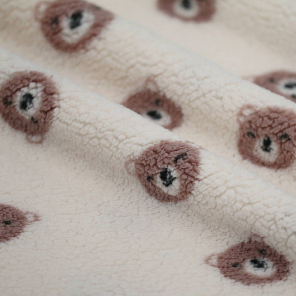 Sweet Bears Teddy Fabric Natural Sweet Bears Teddy Fabric Natural