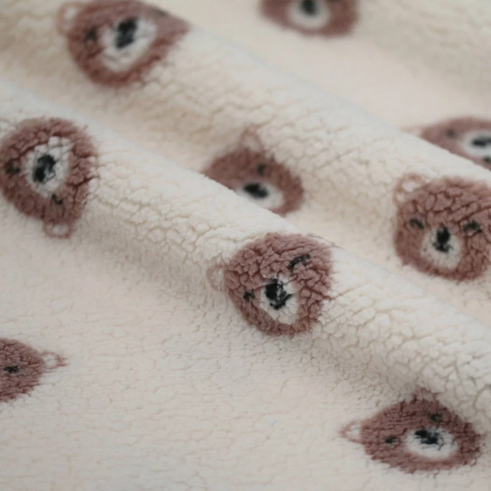 Sweet Bears Teddy Fabric Natural Sweet Bears Teddy Fabric Natural