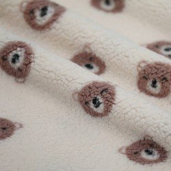 Søde Bjørne Teddy Stof Naturel