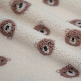 Søde Bjørne Teddy Stof Naturel