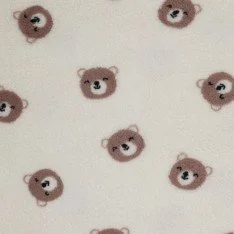 Süße Bären Teddystoff Naturel