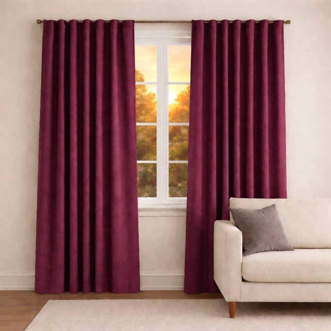 Curtain Fabric (Blackout) Bordeaux Curtain Fabric (Blackout) Bordeaux - (Deco Fabrics)