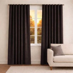 Curtain Fabric (Blackout) Dark Brown Curtain Fabric (Blackout) Dark Brown