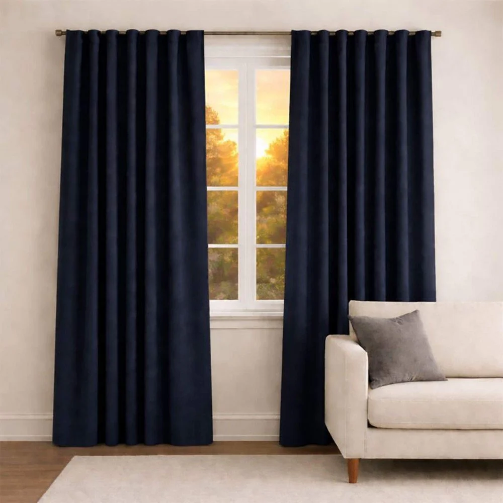Curtain Fabric (Blackout) Navy Curtain Fabric (Blackout) Navy