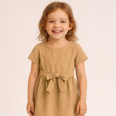 Washed Cotton Fabric Camel