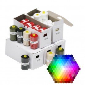 Atelier Nähgarn Stärke 120 Paket 5 Farben x 10 Stück Atelier Nähgarn Stärke 120 Paket 5 Farben x 10 Stück