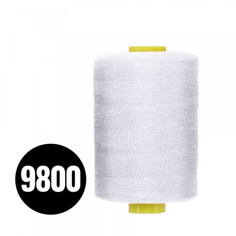 Fils à Coudre Atelier Épaisseur 120 Blanc 1000M (9800) Fils à Coudre Atelier Épaisseur 120 Blanc 1000M (9800)