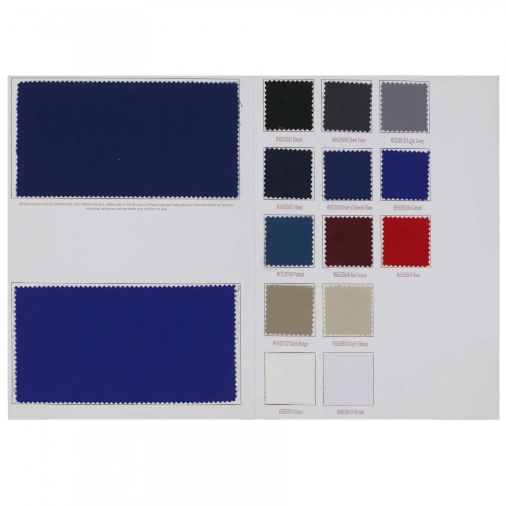Tkanina Bawełniana Splot Skośny (Workwear) Przykładowa Karta Tkanina Bawełniana Splot Skośny (Workwear) Przykładowa Karta