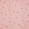 Baumwoll Musselin Stoff Bedruckt - Unregelmäßiges Herzen Nude Rosa