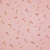 Baumwoll Musselin Stoff Bedruckt - Unregelmäßiges Herzen Nude Rosa - (Stoffe Outlet)