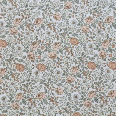 Baumwolljersey Digital - Gänseblümchenfeld Kakao