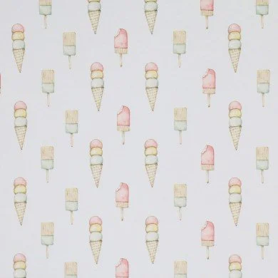 Baumwolljersey Digital - Pastell Eiscreme