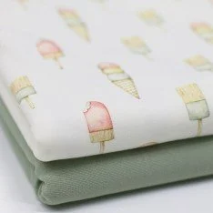 Jersey Di Cotone Stampa Digitale - Gelato Pastello Jersey Di Cotone Stampa Digitale - Gelato Pastello