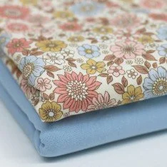 Bomuldjersey Digital Print - Forårs Stjerneblomst Bomuldjersey Digital Print - Forårs Stjerneblomst