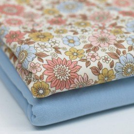 Jersey Coton Impression Numérique - Fleur Étoile De Printemps