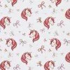 Jersey Coton Impression Numérique - Licorne Avec Nœuds Écru