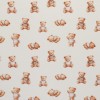 Jersey Di Cotone Stampa Digitale - Orsacchiotto Addormentato Beige
