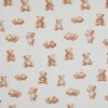 Baumwolljersey Digital - Schlafender Teddybär Beige