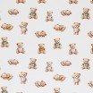 Jersey Di Cotone Stampa Digitale - Orsacchiotto Addormentato Ecru - (Jersey Di Cotone Digitale Stampata)