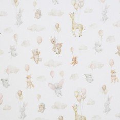 Dzianina Prążkowana Cienki Prążek - Zwierzęta w Powietrzu