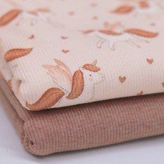 Rib Jersey Stof - Vliegende Eenhoorn