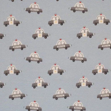 Rib Jersey Strikstof - Politibil