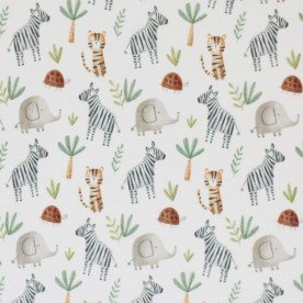 Rippstrick Jersey Stoff - Safari