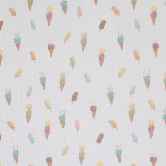 Rib Jersey Stof - Zomer Ijsjes