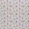 Rib Knit Jersey Fabric - Watercolor Flower