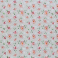Rippstrick Jersey Stoff - Aquarell Blume